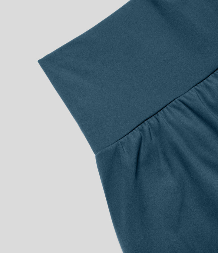 Gayle | 2-in-1 yogashort met hoge taille, achterzak en zijzak