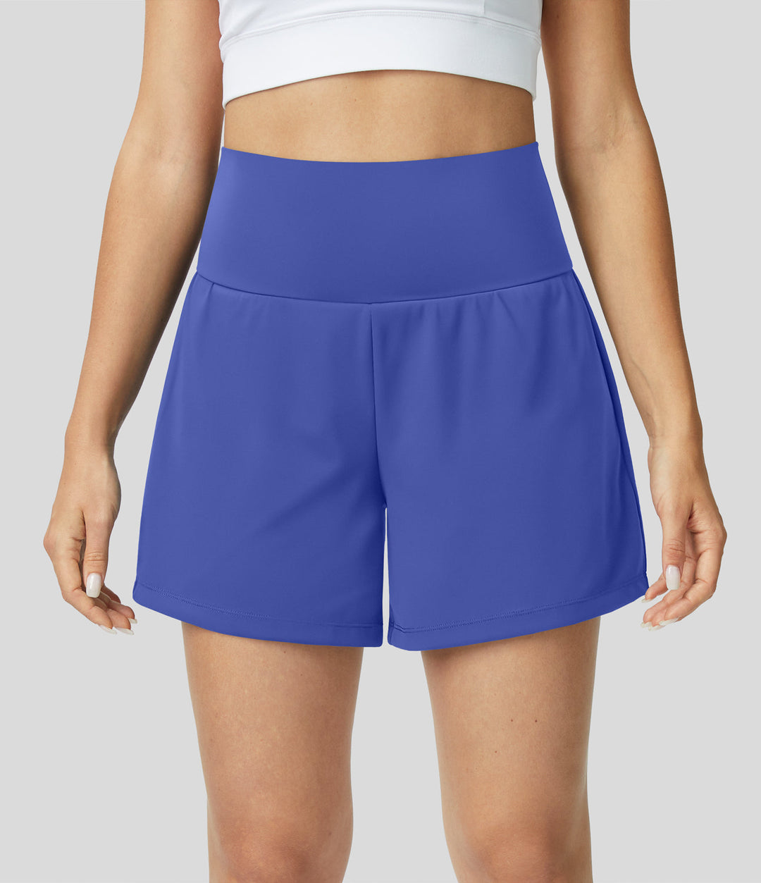 Gayle | 2-in-1 yogashort met hoge taille, achterzak en zijzak