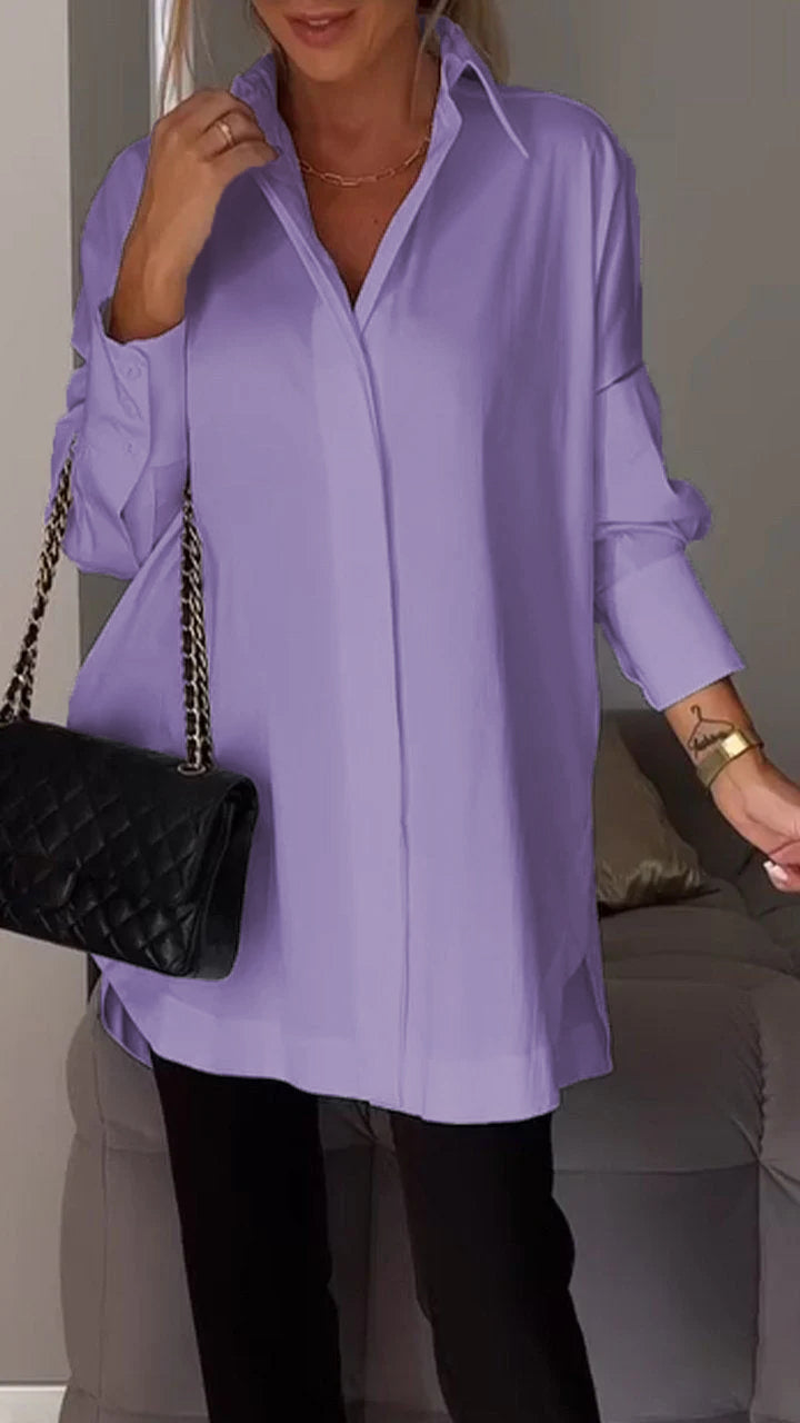 Bettina - Chique Oversized Chiffon Blouse