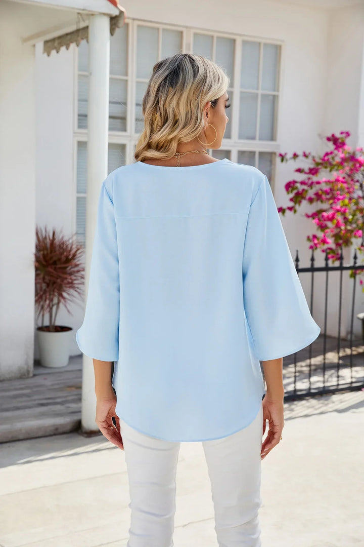 Verna  - V-hals blouse