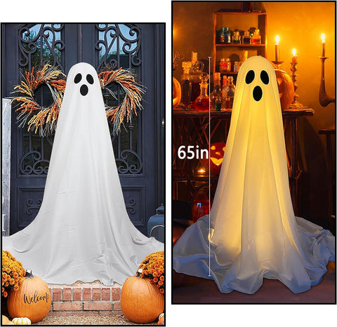 Ghastly Guardian: Verlicht spookdecor (65" hoog)