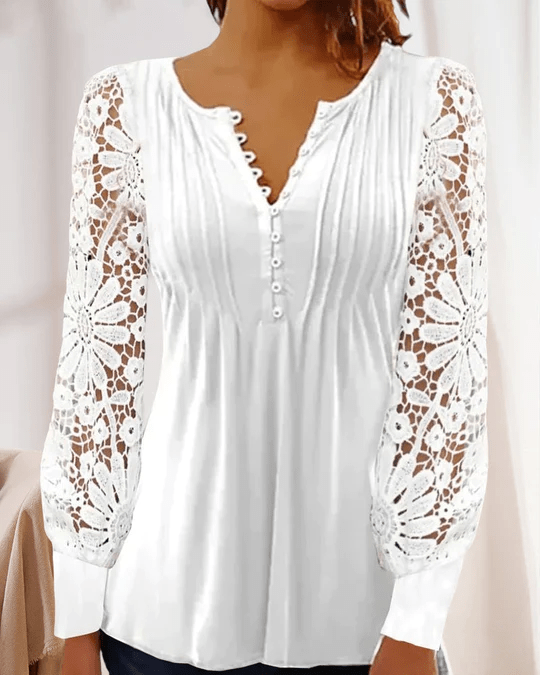 Jeanne - Elegante blouse met lange mouwen