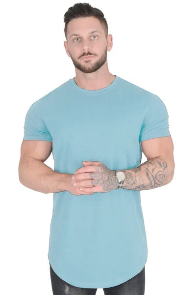 Brandon - Essentieel T-shirt met druppelvormige snit