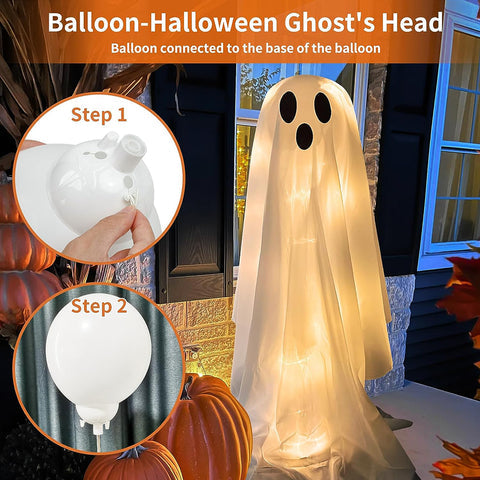 Ghastly Guardian: Verlicht spookdecor (65" hoog)