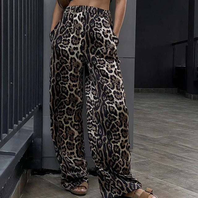 Emmeline Leopard Pants | De Trendy virale panter-broeken!