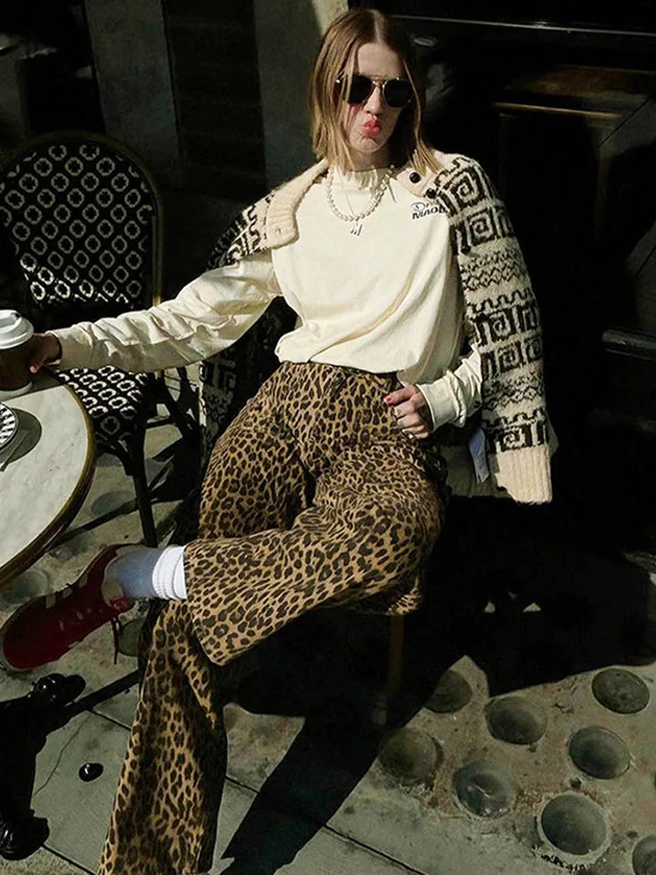 Emmeline Leopard Pants | De Trendy virale panter-broeken!