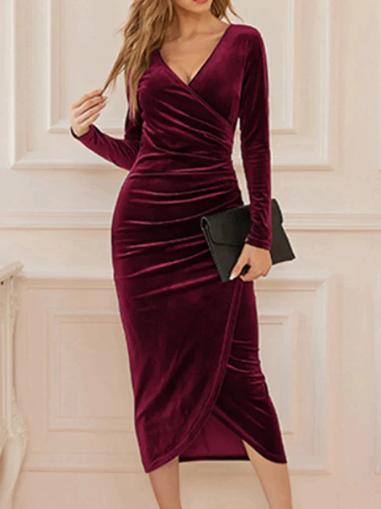 Catriona Chic Samtkleid