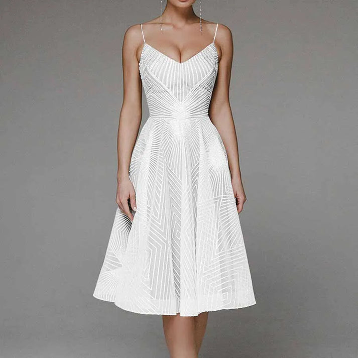 Angeline | Luxe elegante jurk met open rug