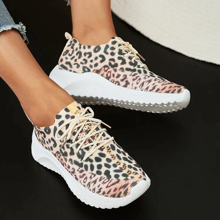 Neo Luipaard Print Ademende Trainers |