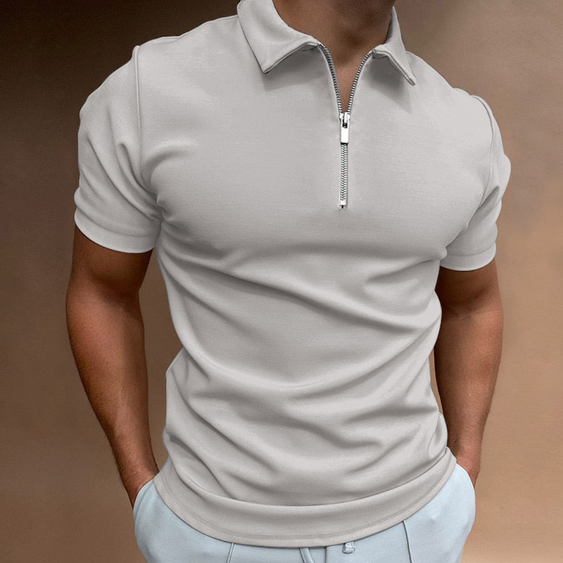 Cooper - poloshirt met ritssluiting