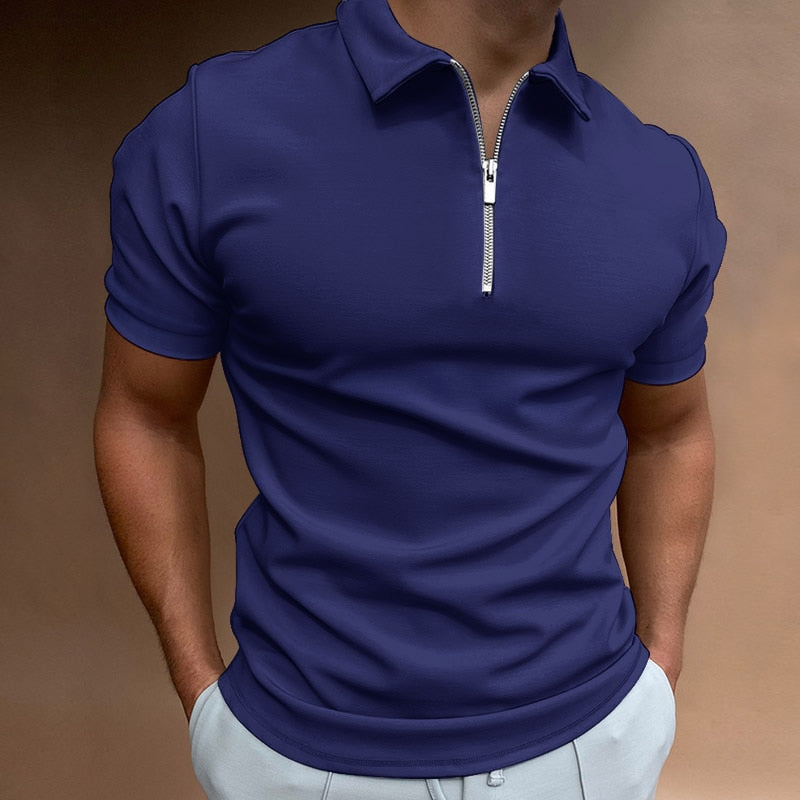 Cooper - poloshirt met ritssluiting