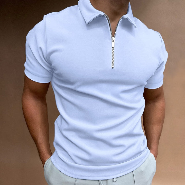 Cooper - poloshirt met ritssluiting