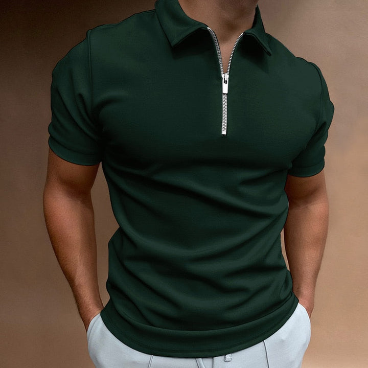 Cooper - poloshirt met ritssluiting