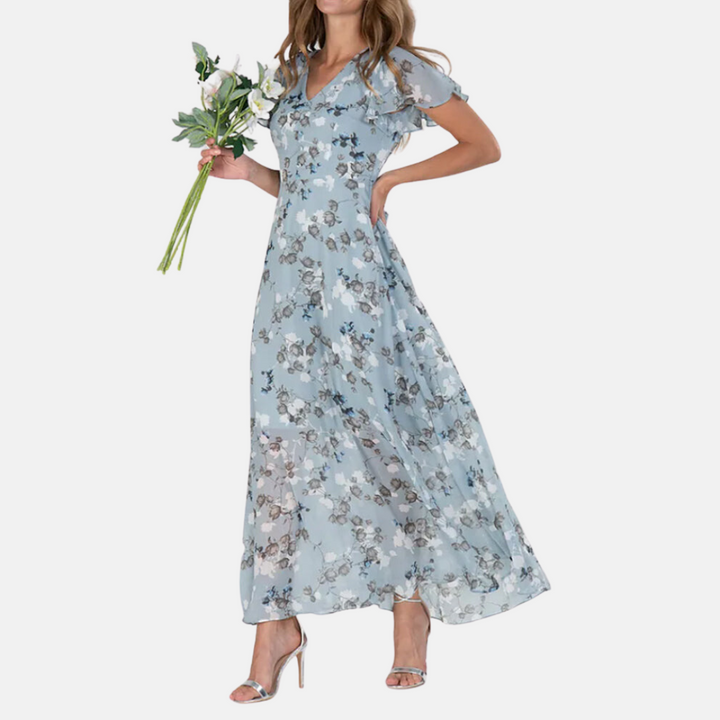 Jeannette - Elegante jurk met bloemenprint