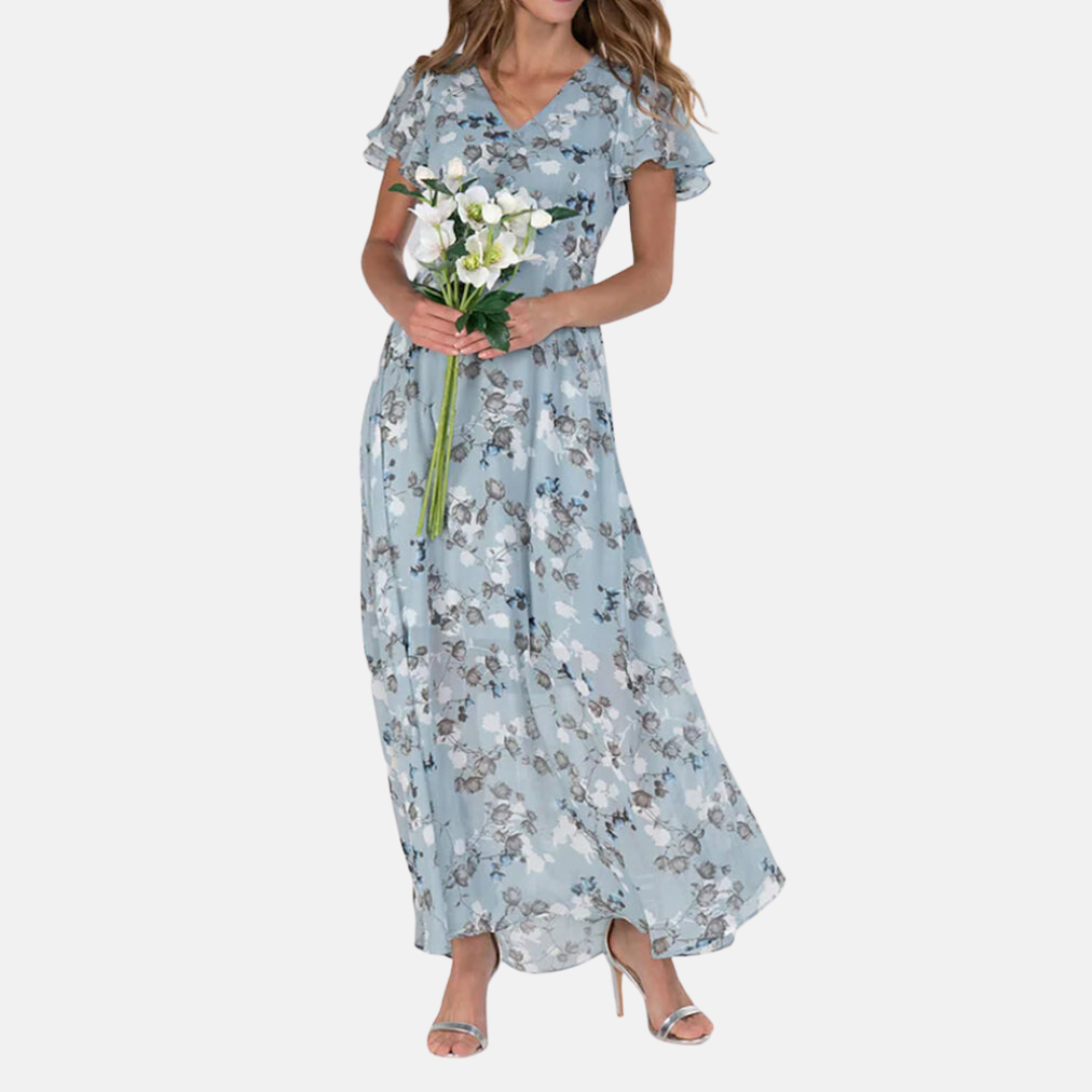 Jeannette - Elegante jurk met bloemenprint