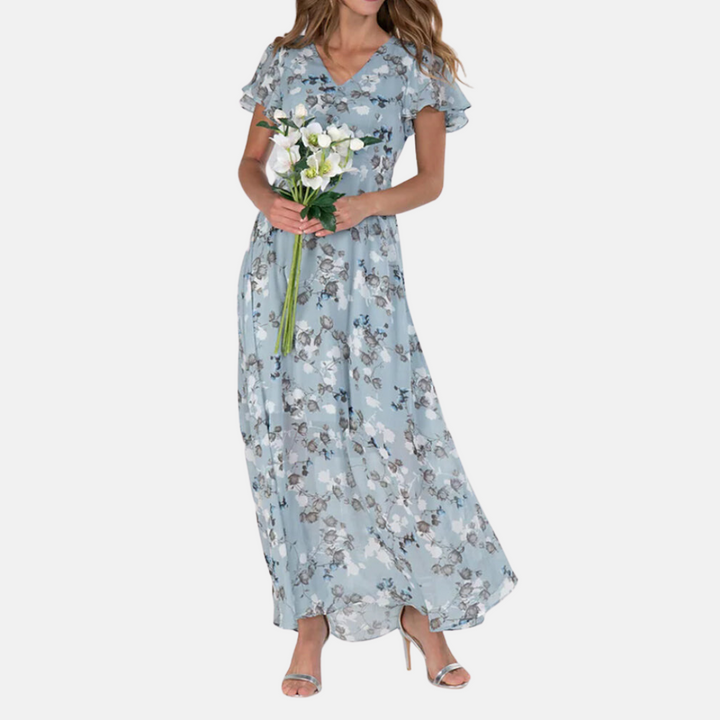 Jeannette - Elegante jurk met bloemenprint