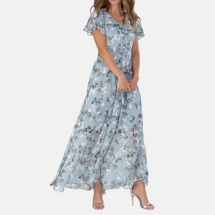 Jeannette - Elegante jurk met bloemenprint