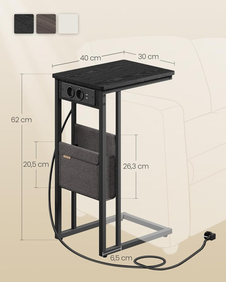 Bijzettafel met Ceylon - Laptoptafel - C-Vorm