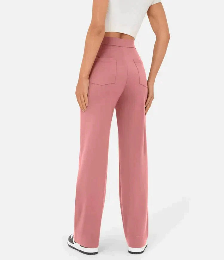 Melody -  High-waisted elastische casual broek