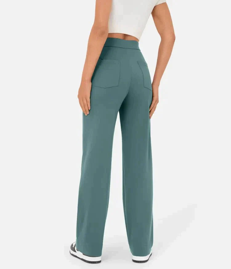 Melody -  High-waisted elastische casual broek