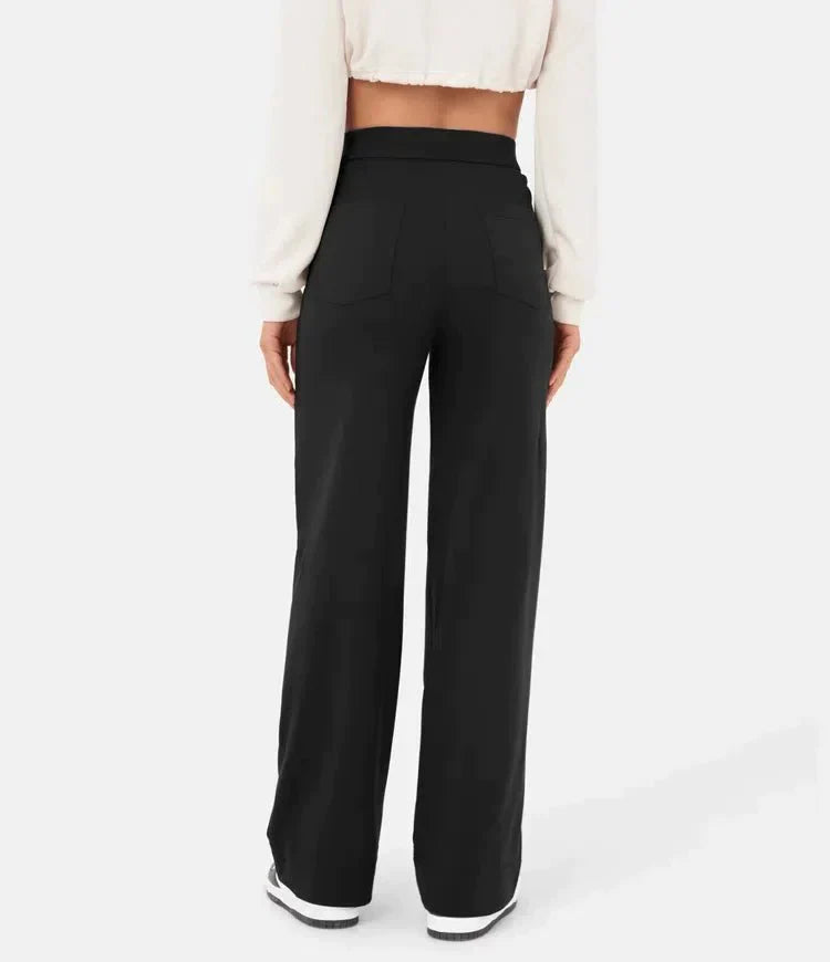 Melody -  High-waisted elastische casual broek