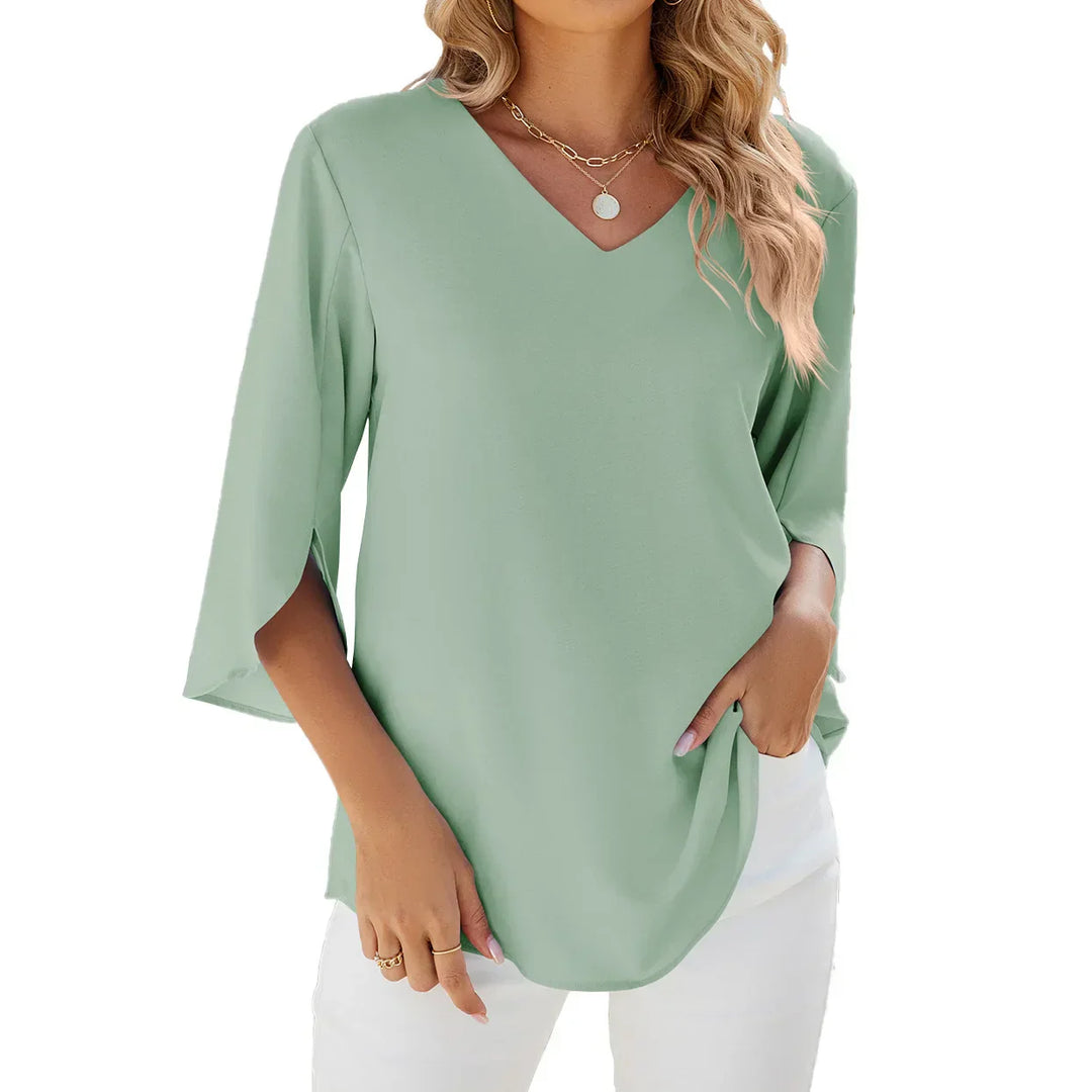 Verna  - V-hals blouse