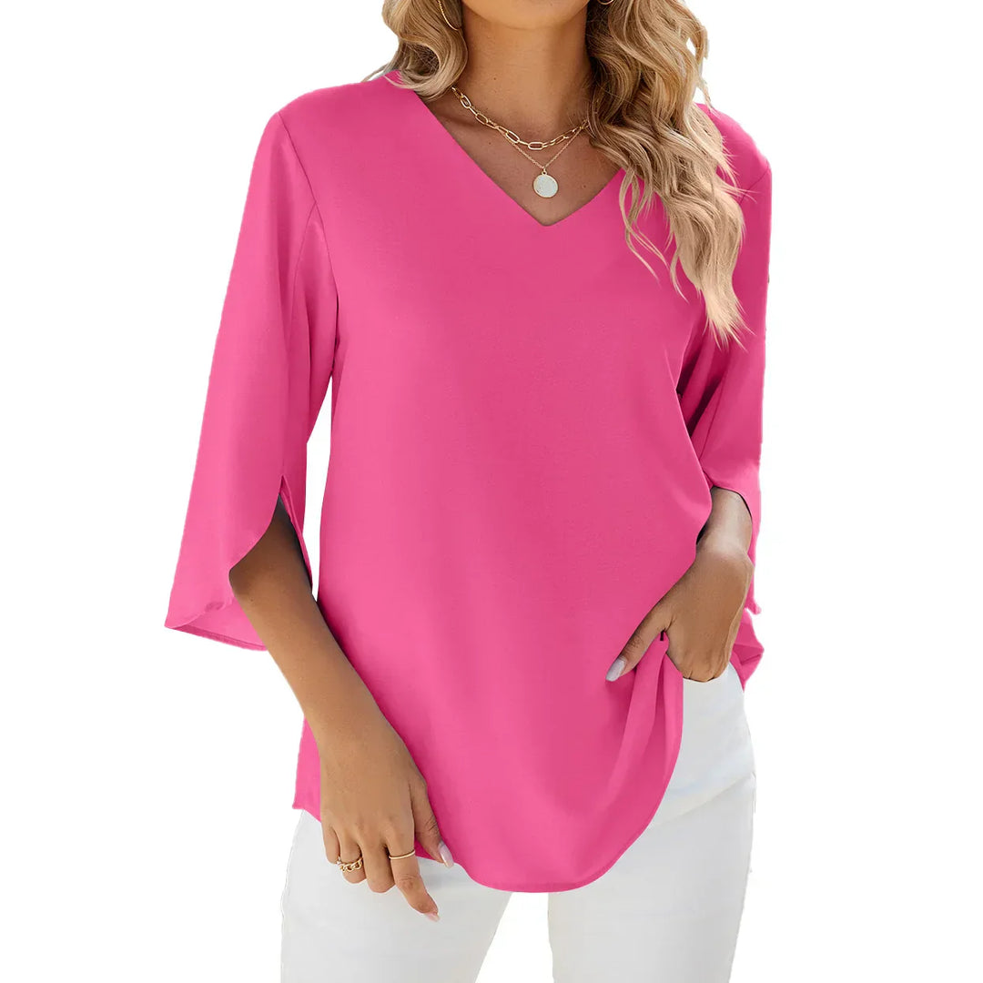 Verna  - V-hals blouse