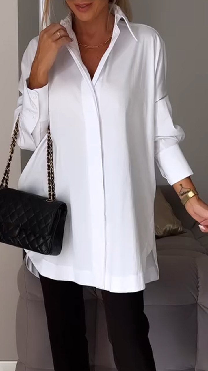 Bettina - Chique Oversized Chiffon Blouse