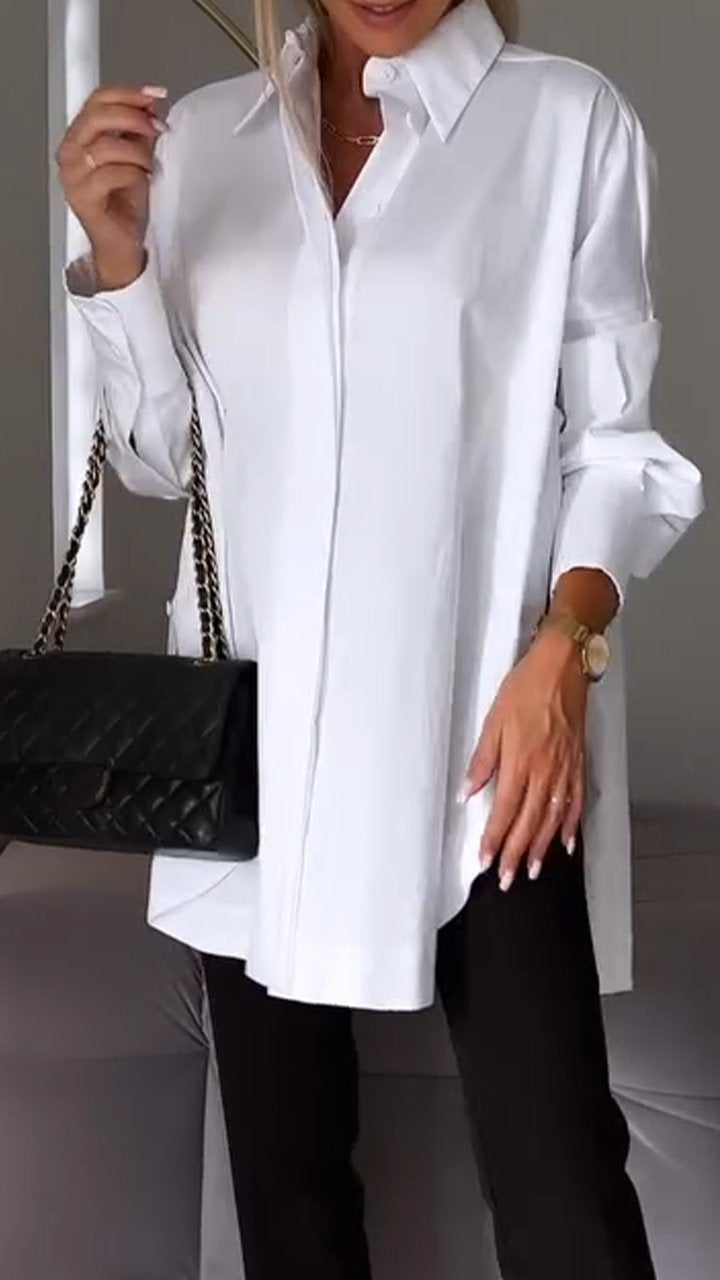 Bettina - Chique Oversized Chiffon Blouse