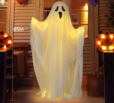 Ghastly Guardian: Verlicht spookdecor (65" hoog)